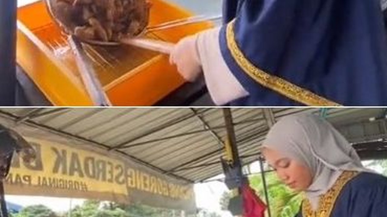 Viral Momen Wanita Lulusan Sarjana Dagang Pisang Goreng Pakai Toga, Alasan di Baliknya Bikin Haru