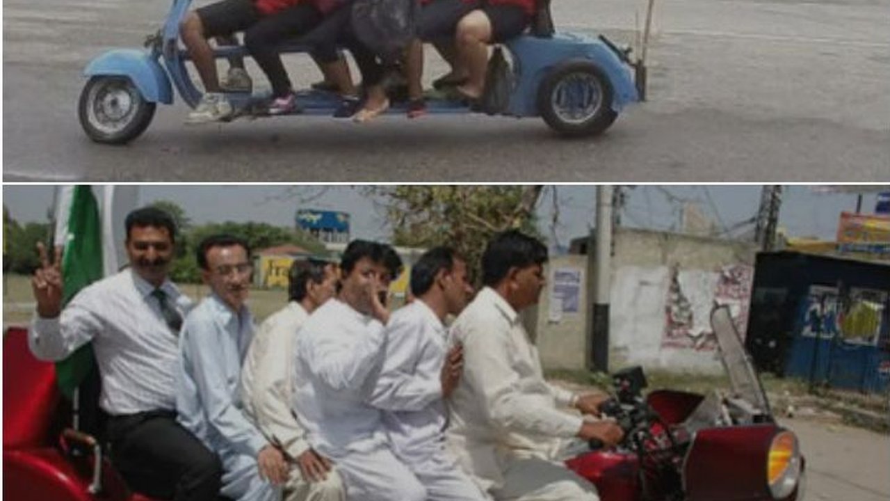 FOTO: Motor-Motor Unik dengan Modifikasi Jok Terpanjang, Ini Penampakannya Sampai Ada yang Bisa Membonceng Kesebelasan Sepakbola!