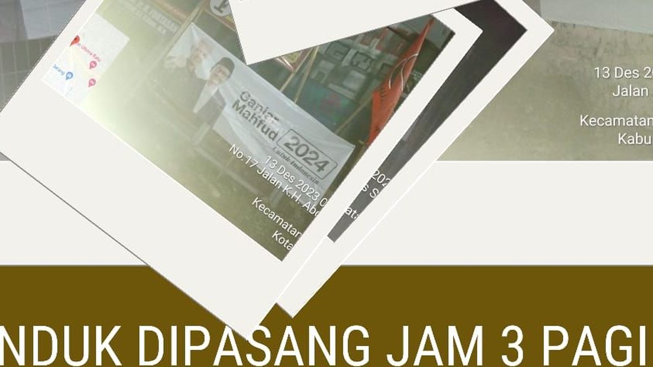 TPN Ungkap 70 Spanduk Paslon Nomor 3 untuk Sambut Mahfud di Banten Tiba-Tiba 'Hilang'
