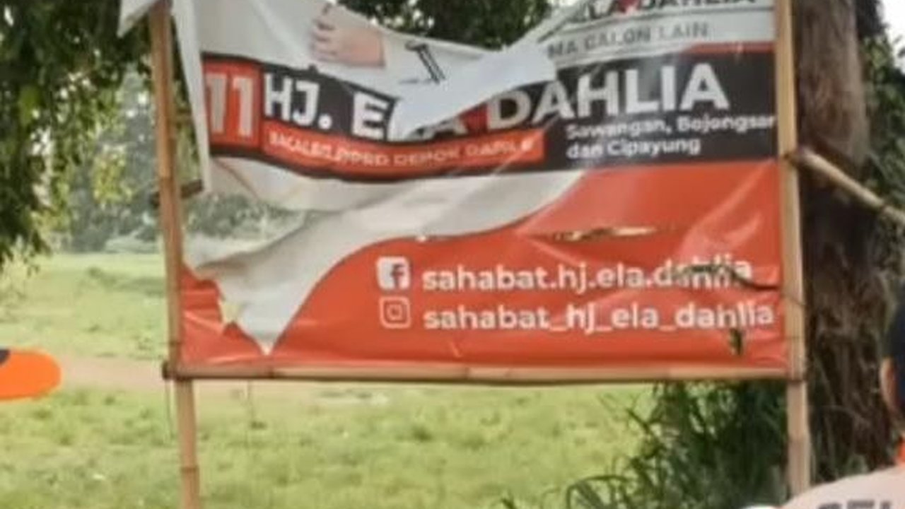 Puluhan Baliho PKS Dirusak, Ketua DPD Sebut Ada Pihak Tak Siap Bersaing Sehat di Depok