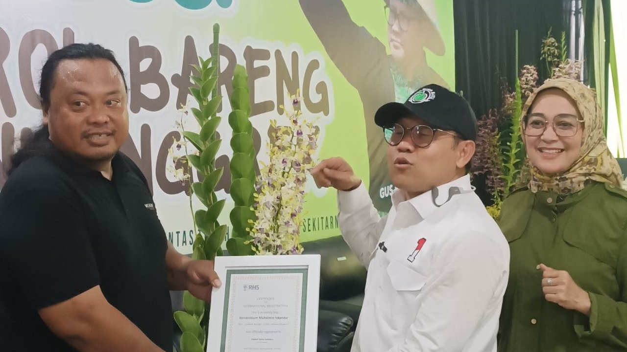 Muhaimin Iskandar dan Istrinya Jadi Nama Anggrek, Teregistrasi di London