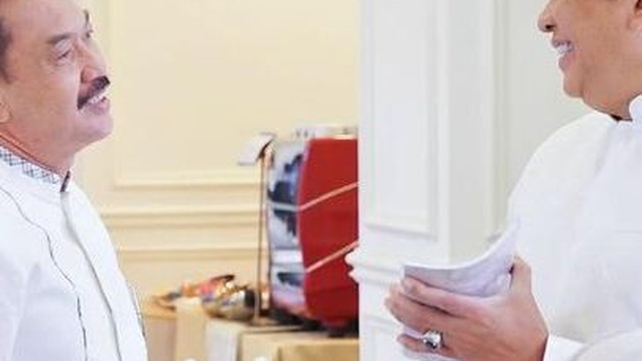 Momen Akrab Jenderal Polisi dengan Besannya Ketua MPR di Acara 4 Bulanan Sang Menantu