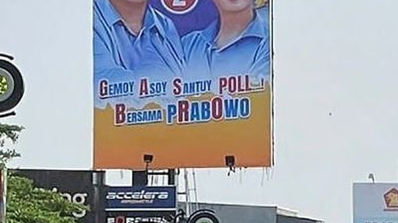 Baliho Prabowo-Gibran ‘Gaspoll Bro’ Bertebaran di Kota Depok