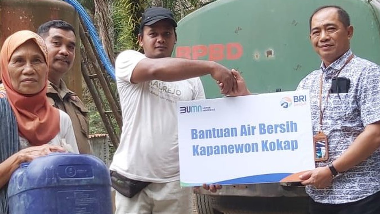 Bantuan Air Bersih dari BRI untuk Warga Terdampak Kekeringan di Kulon Progo