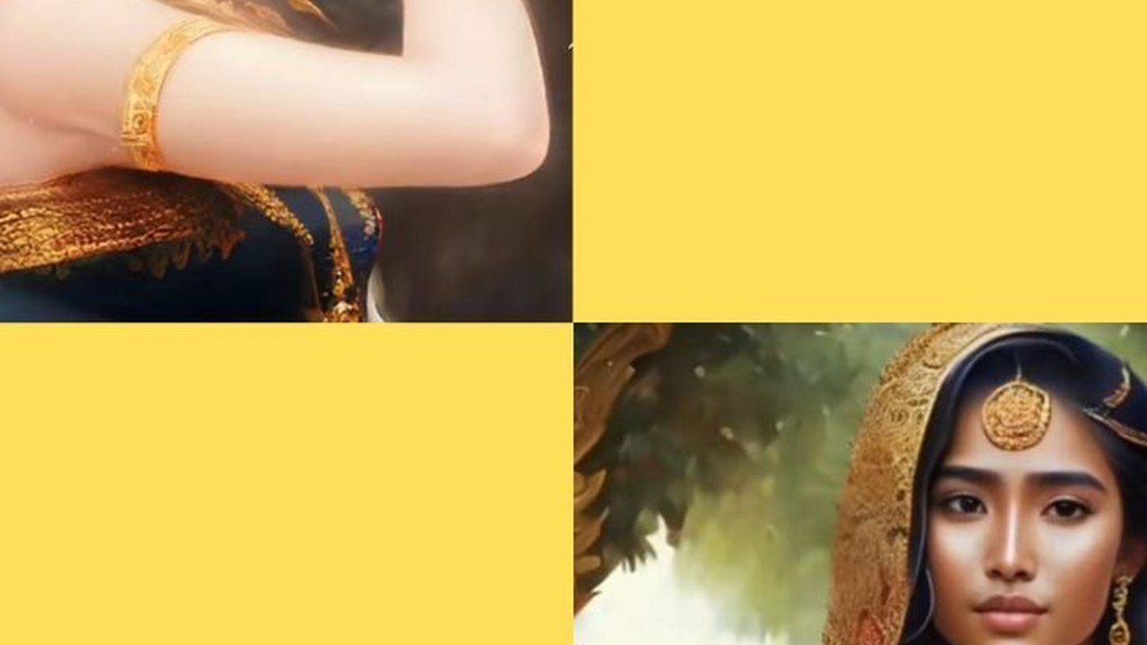 Pesona Ayu Ratu Penguasa Kerajaan Nusantara Versi AI, Mana yang Lebih Cantik?