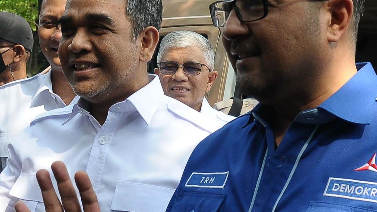FOTO: Silaturahmi Kebangsaan ke Markas Demokrat, Ucapan Pantun Menggoda Sekjen Gerindra Jadi Sorotan