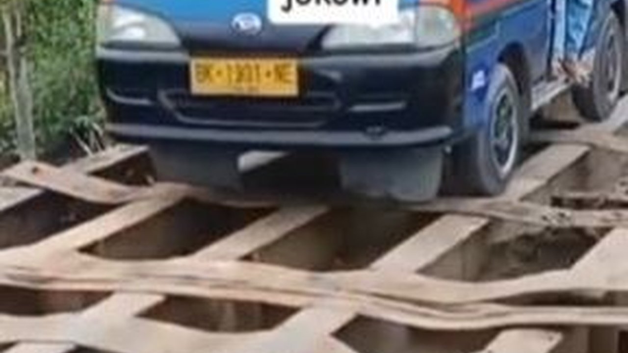 Penampakan Jembatan Rusak di Serdang Bedagai, Ngeri Sekali Terpeleset Bisa Pindah Alam