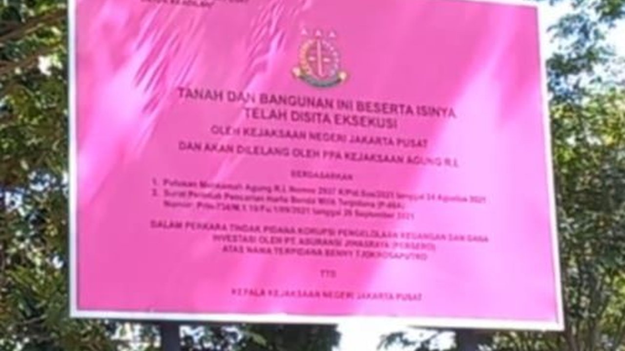 Kasus Asabri, Kejagung Sita 42 Tanah Benny Tjokro di Solo dan Sukoharjo
