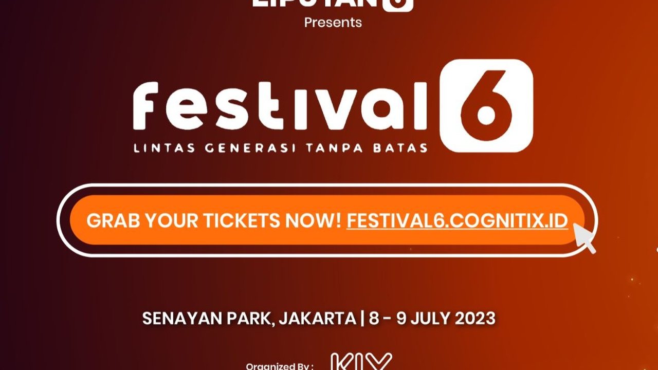 Tiket Konser Festival6 Hampir Habis Terjual, Dapatkan Sekarang Juga!