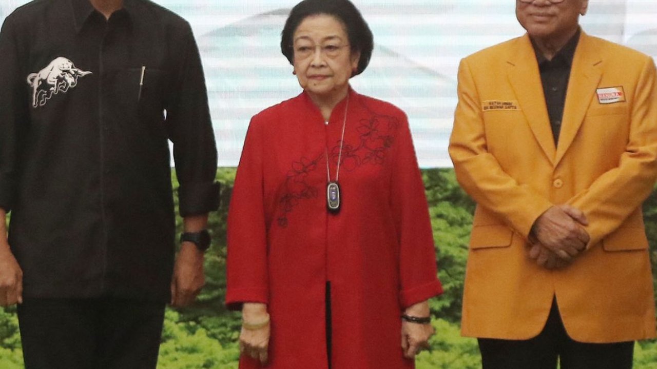 FOTO: Bertemu Megawati di Markas PDIP, Hanura Resmi Deklarasi Dukung Ganjar Pranowo di Pilpres 2024