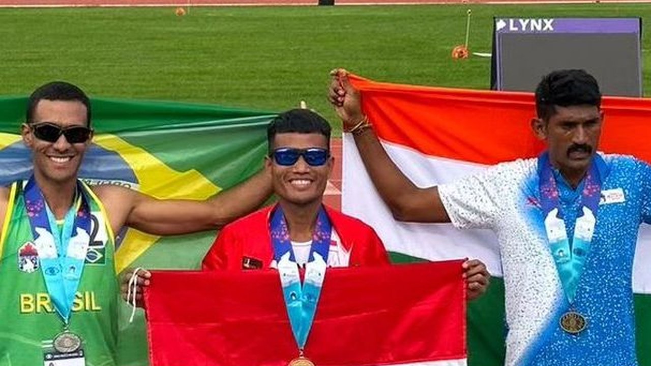 Anggota Polri Bripka Desjan Siallagan Juara 1 Lari 800 meter di Kanada, Brazil & India Tak Mampu Mengejarnya
