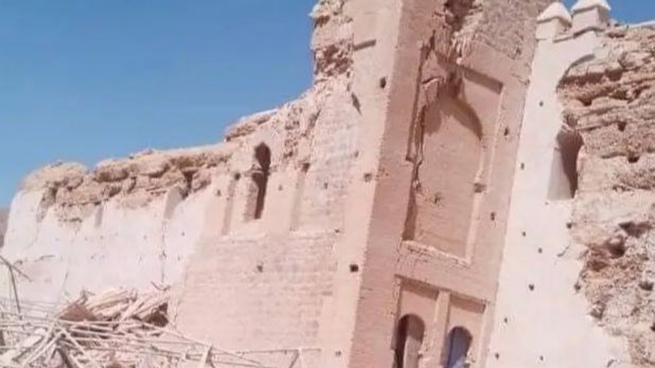Masjid Kuno Bersejarah dari Abad ke-12 Rusak Diguncang Gempa Maroko