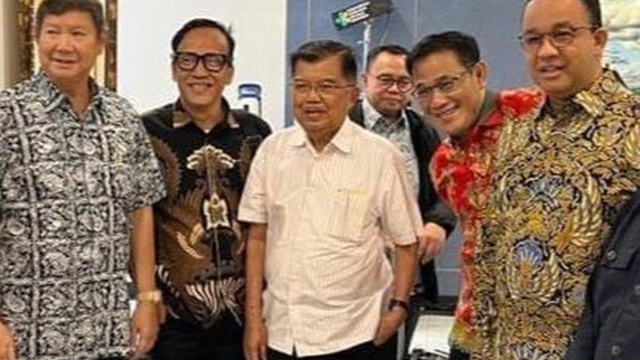 Beredar Foto Anies-Jusuf Kalla dan Adik Prabowo, Begini Penjelasannya