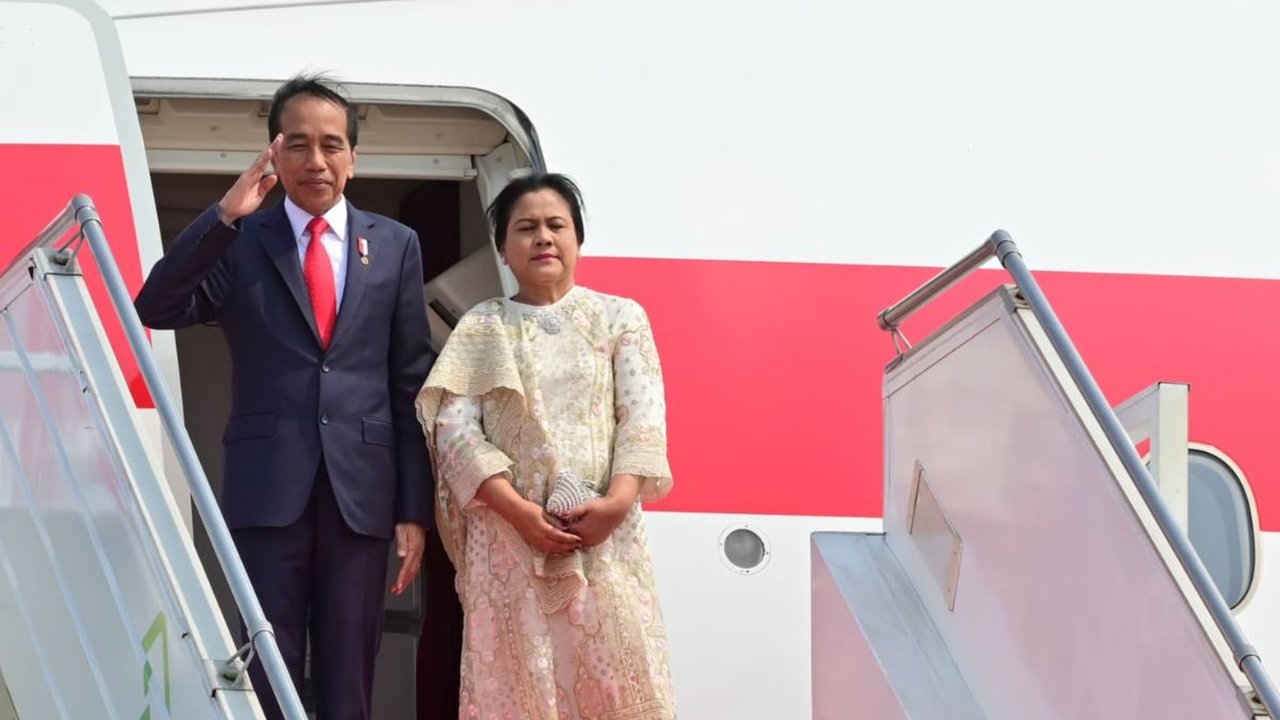Kompak, Tiga Jenderal Antar Presiden Jokowi Terbang ke India