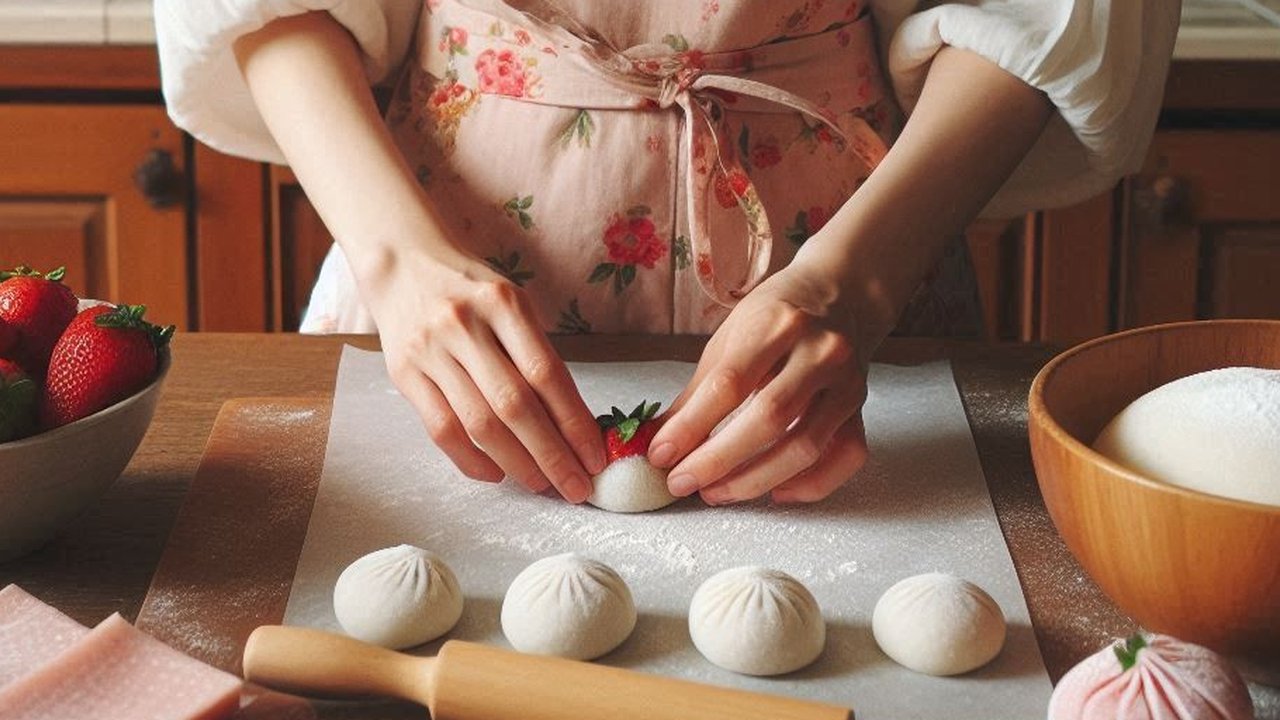 Resep Membuat Mochi Strawberry