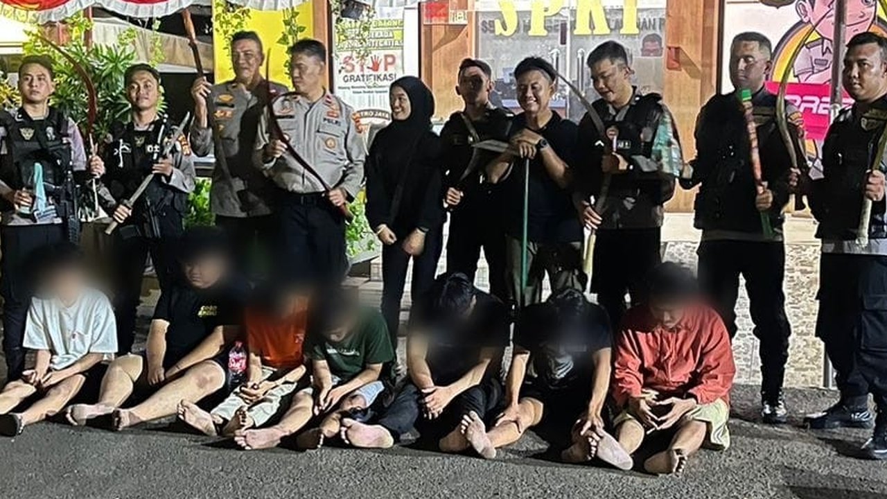Polisi Gagalkan 7 Pemuda yang Hendak Tawuran