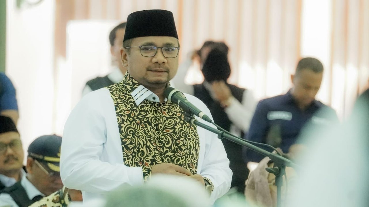 Menag Yaqut Minta Maaf saat Sambut Kedatangan Jemaah Haji