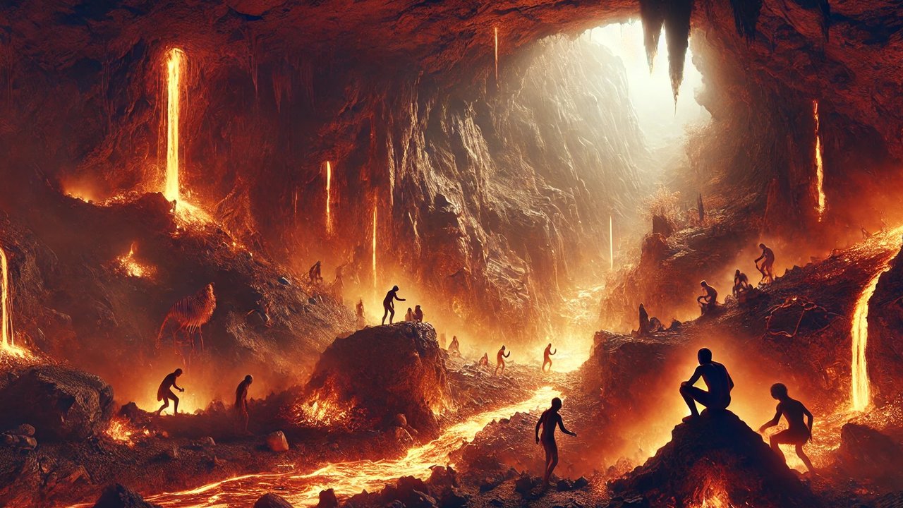 Arkeolog Temukan Bukti Manusia Purba Pernah Tinggal Saluran Aliran Lava Gunung Berapi