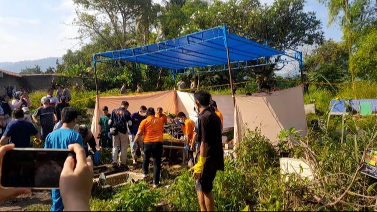 Proses ekshumasi jasad Afif Maulana