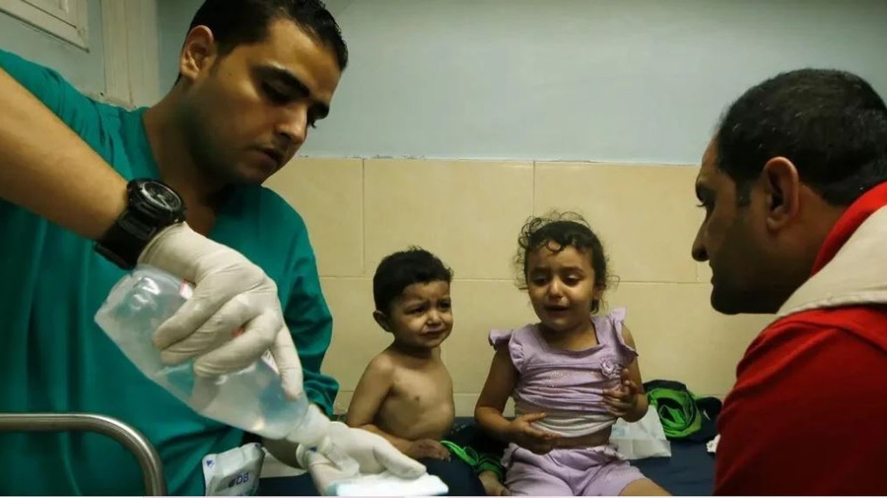 Korban kekejaman Israel di Jalur Gaza, Palestina.