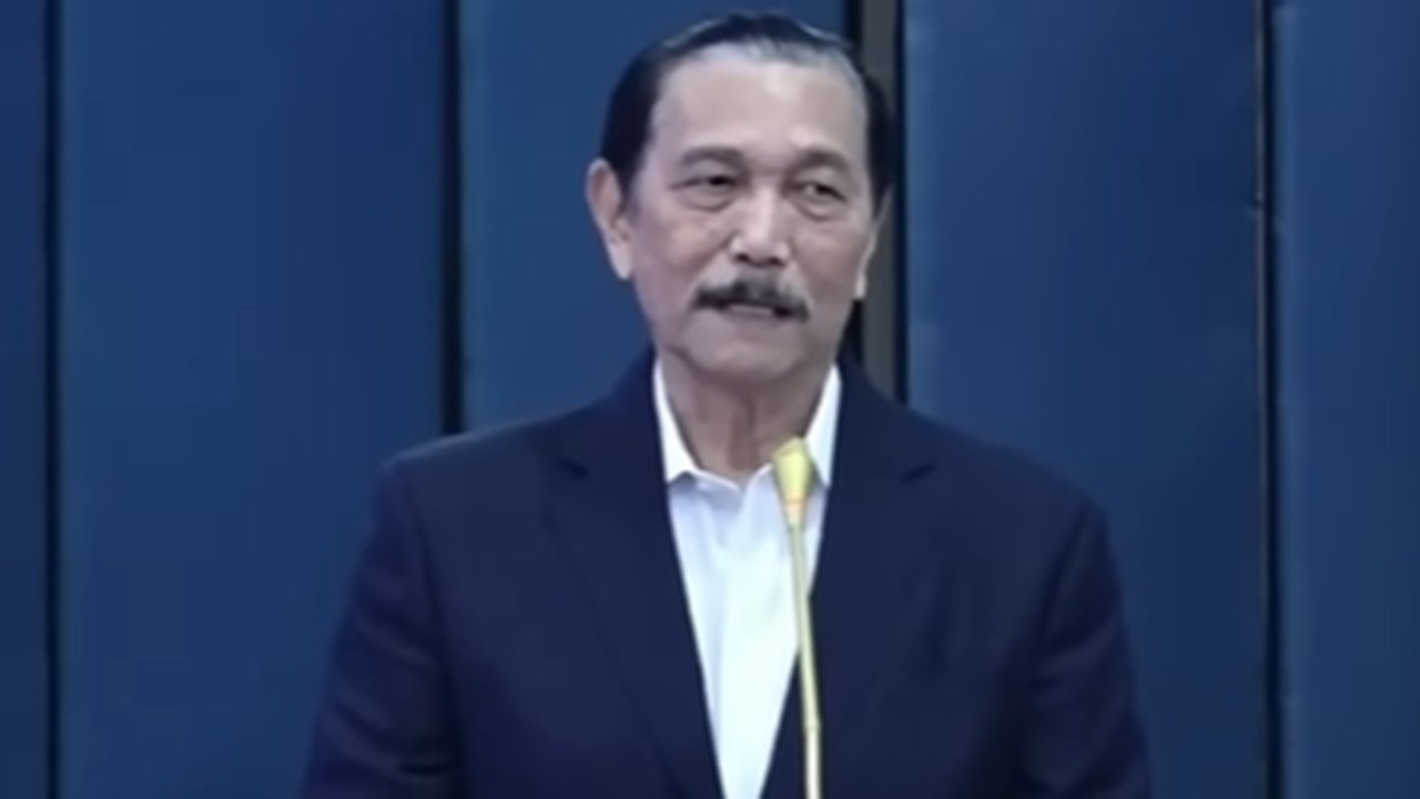 Luhut Binsar Pandjaitan di acara peluncuran buku Sea Power Indonesia di Era Indo Pasifik karya Laksamana TNI (Purn) Marsetio.