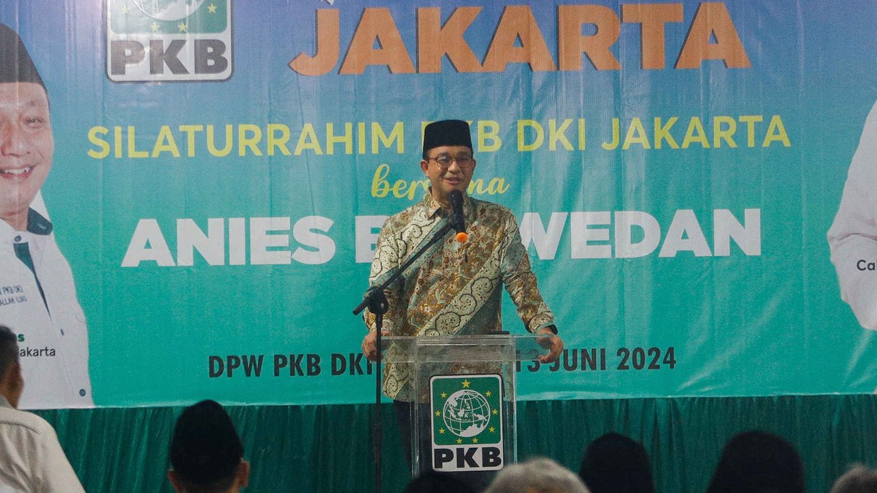 Anies menyebut amanah yang diembankan sangat besar, tapi tidak berat jika dilalui bersama-sama. (Liputan6.com/Herman Zakharia)
