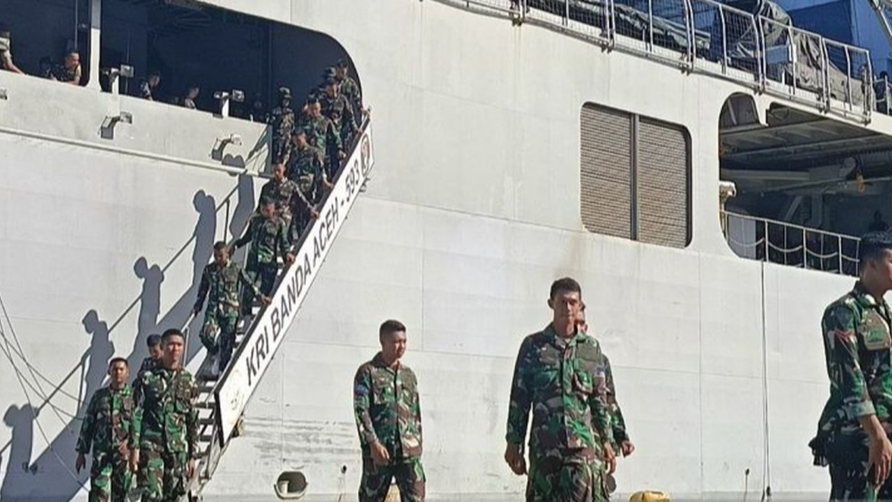 Ratusan Personel TNI Berlabuh untuk Upacara di IKN