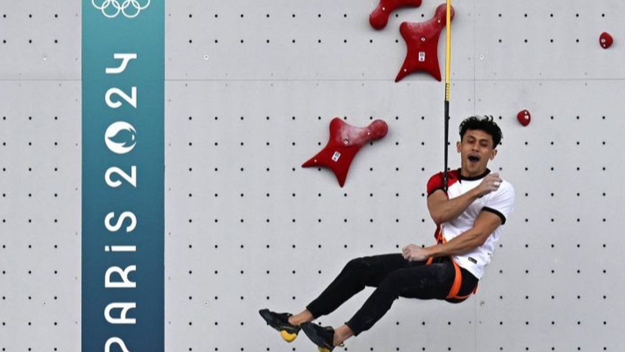 Momen Dramatis dan Menegangkan Veddriq Leonardo 'Spiderman' Raih Emas Pertama Indonesia di Olimpiade Paris