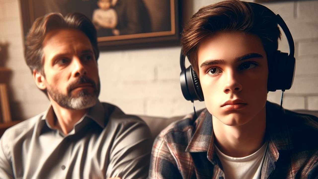 Ilustrasi Orangtua dan Anak Remaja