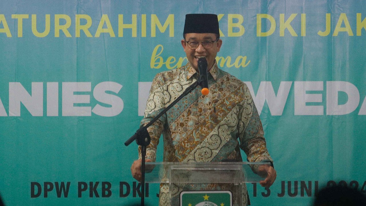 Anies menyebut amanah yang diembankan sangat besar, tapi tidak berat jika dilalui bersama-sama. (Liputan6.com/Herman Zakharia)