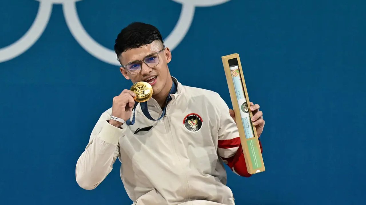 Sumbang Emas Kedua untuk Indonesia, Ini Potret Ganteng Rizki Juniansyah Hobi Ngetrail