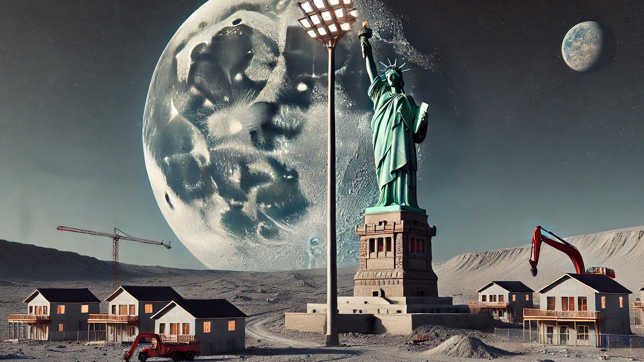 Di Bulan akan Dipasang Tiang Lampu yang Tingginya Lebih dari Patung Liberty