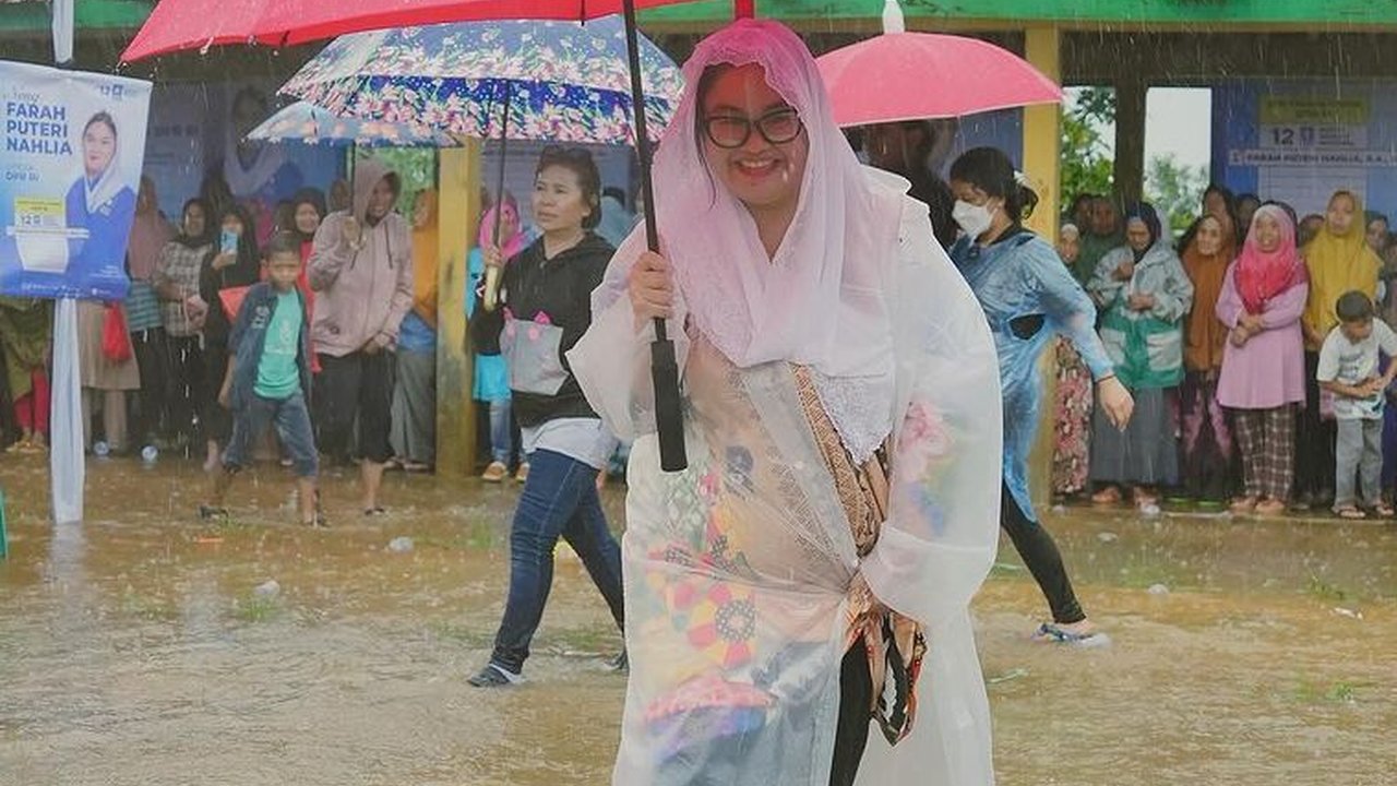 Anak Jenderal Bintang Tiga Polisi Basah-basahan Terabas Hujan, Bapaknya Kawan Kapolri