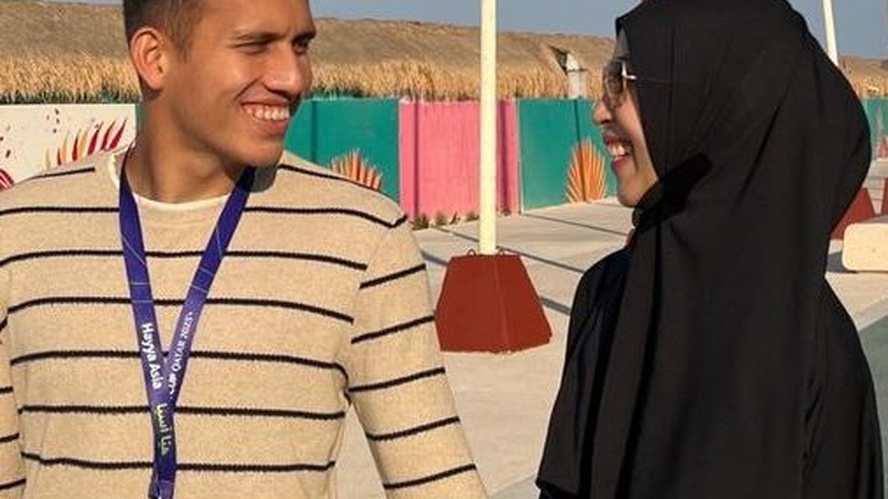 Potret Adiba Khanza Susul Egy Maulana Vikri ke Qatar, Momen Pertemuan Keduanya Bikin Baper