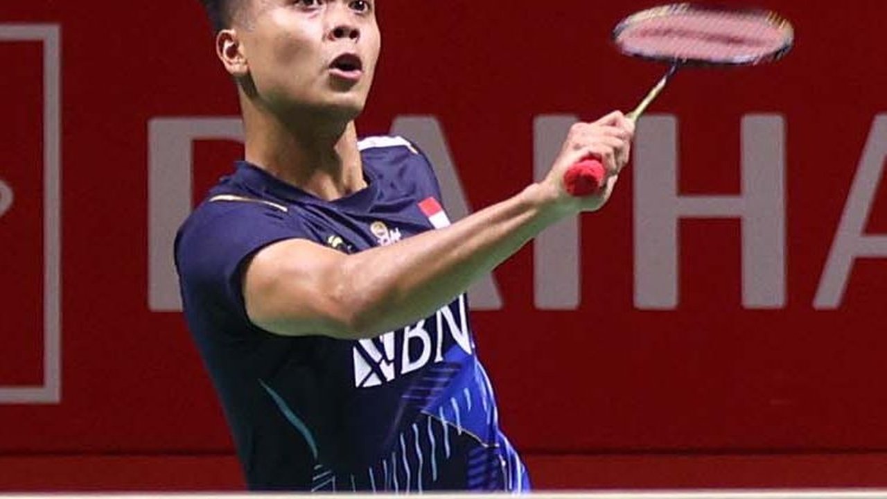 FOTO: Pulangkan Wakil Malaysia, Anthony Ginting Melaju ke Perempat Final Indonesia Masters 2024