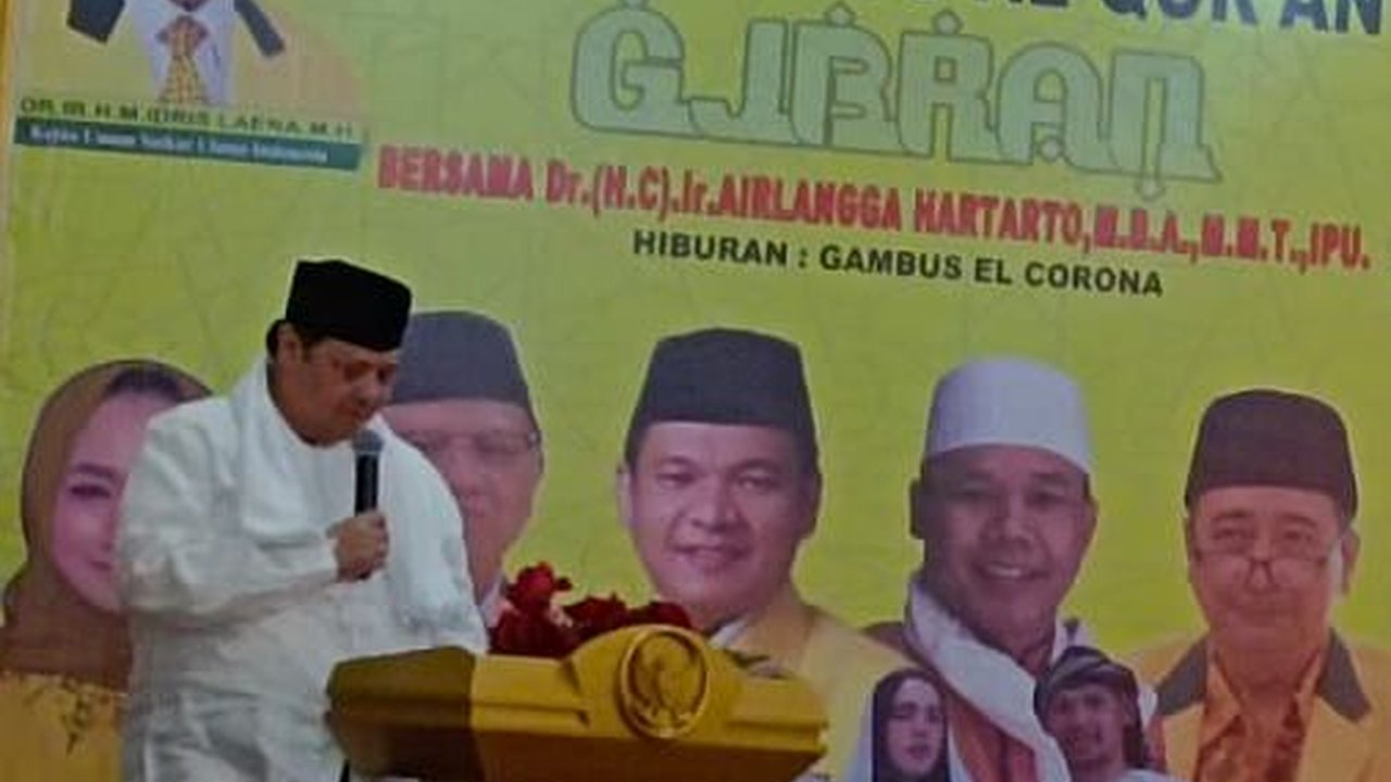 Airlangga: Politik Sedang Panas, Turunkan Temperatur dengan Tadarus Alquran