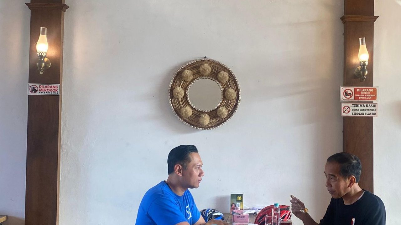AHY Bocorkan Obrolan saat Makan Gudeg Bareng Jokowi di Yogyakarta