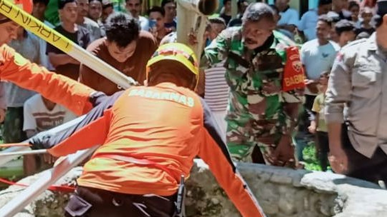 Detik-Detik Penyelamatan Dramatis Pemuda Terperosok ke Sumur 19 Meter