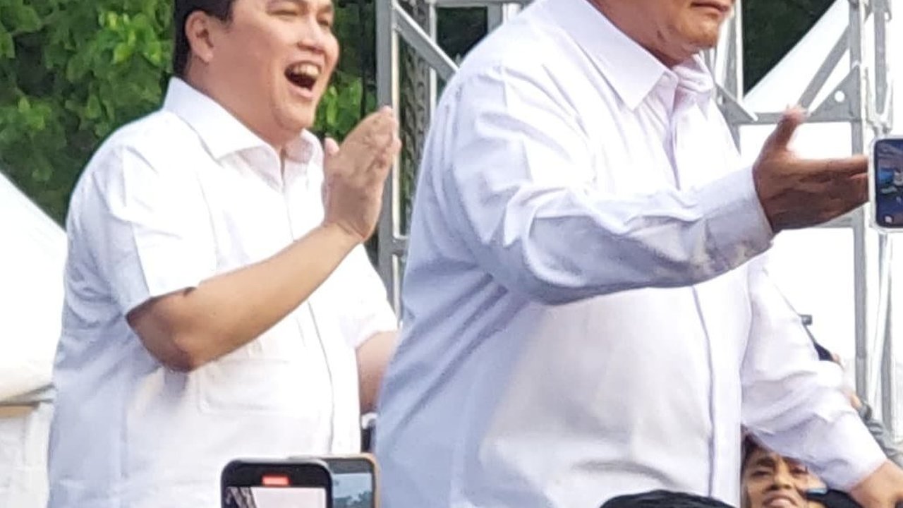 Prabowo: Untungnya Erick Thohir Sama Gue, Mungkin Nilai Aku Pantas jadi Presiden