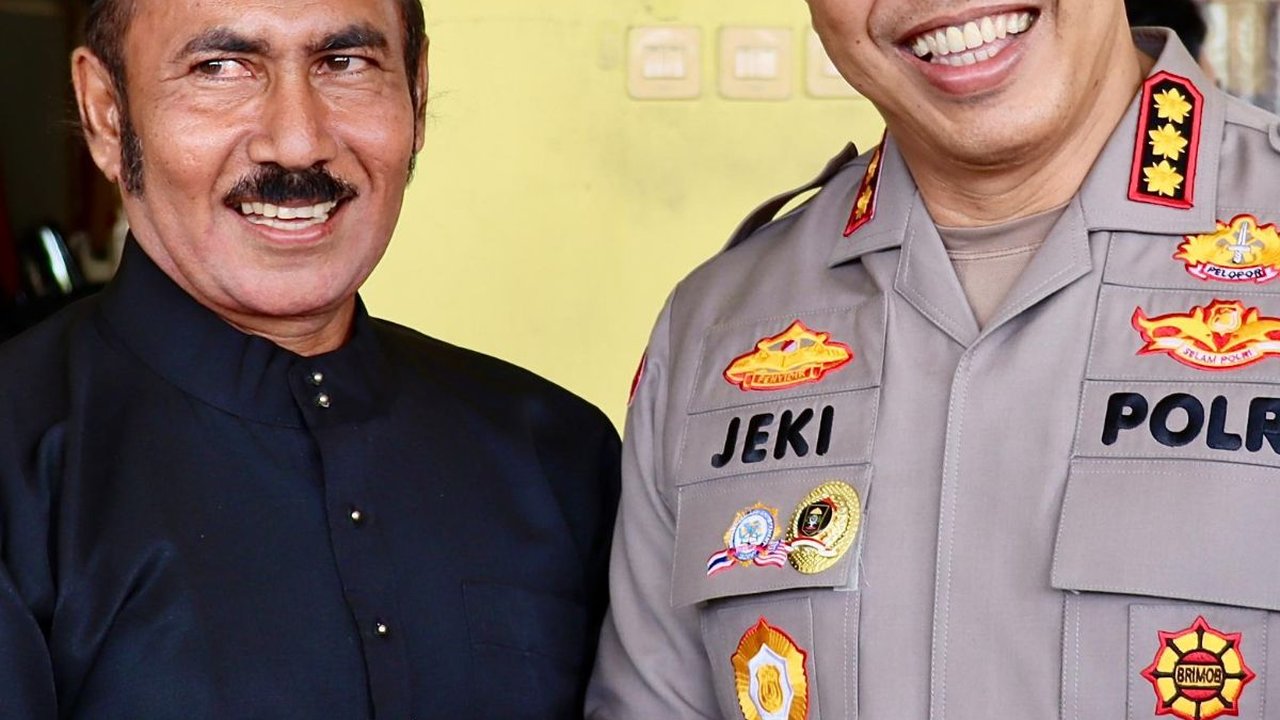 Cara Kombes Jeki Wujudkan Pemilu Damai dengan Ajak LAMR Pekanbaru Diskusi
