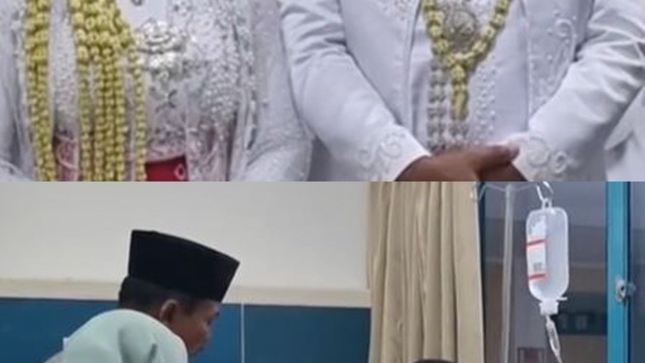 Sang Ayah Jatuh Sakit Jelang Pernikahan Putrinya, Kisah Pengantin di Pati Lakukan Akad Nikah di Rumah Sakit Ini Viral