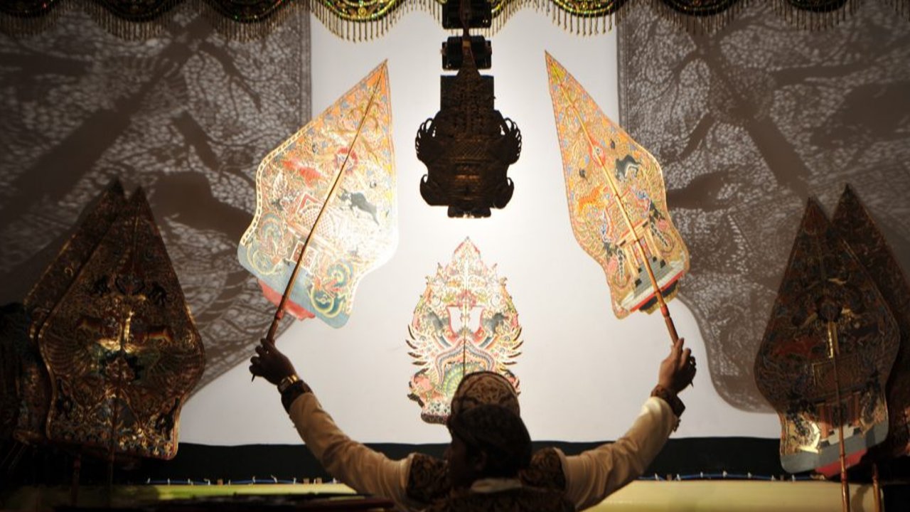 Ilustrasi dalang wayang