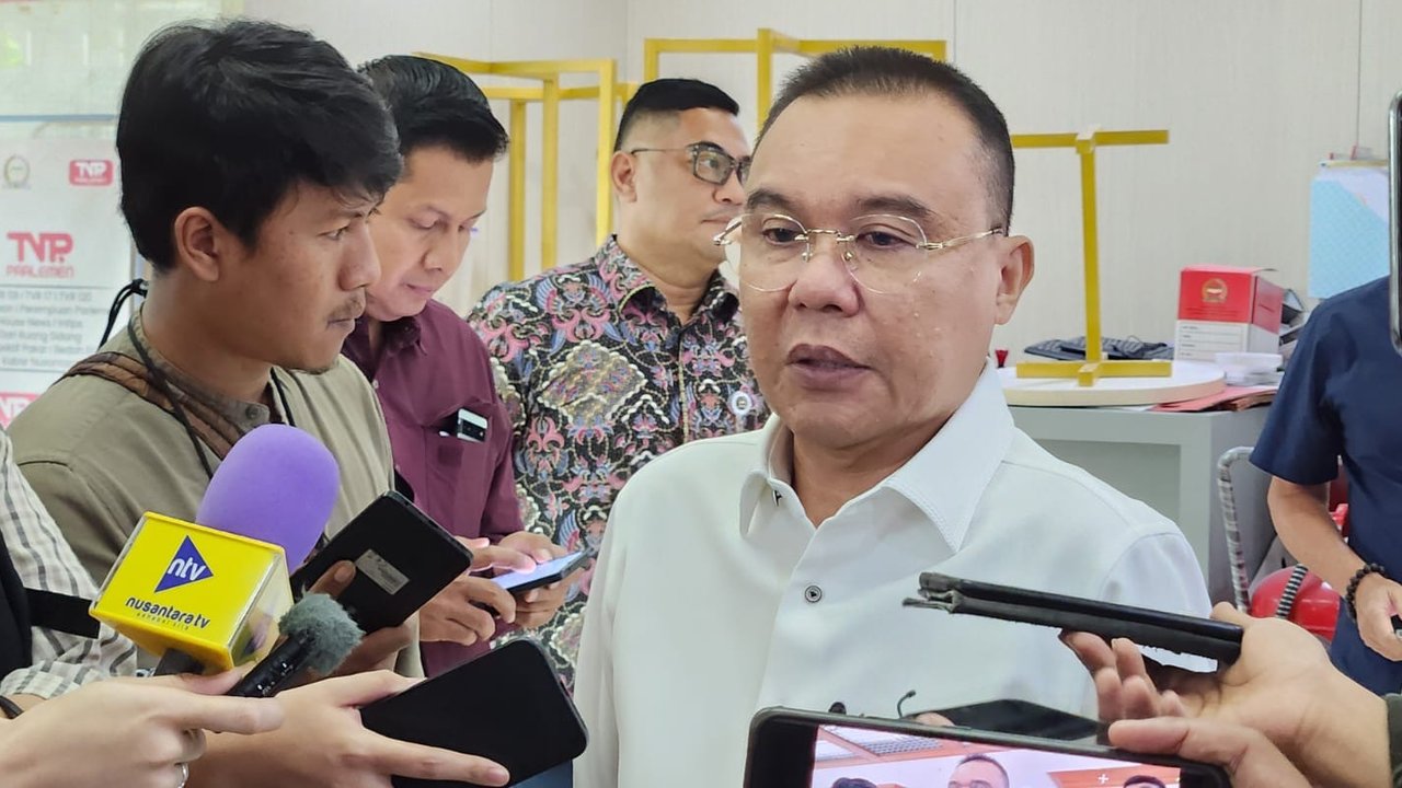 Ketua Harian Partai Gerindra, Sufmi Dasco Ahmad di Kompleks Parlemen Senayan, Jakarta. (Foto: Liputan6.com/Delvira Hutabarat).