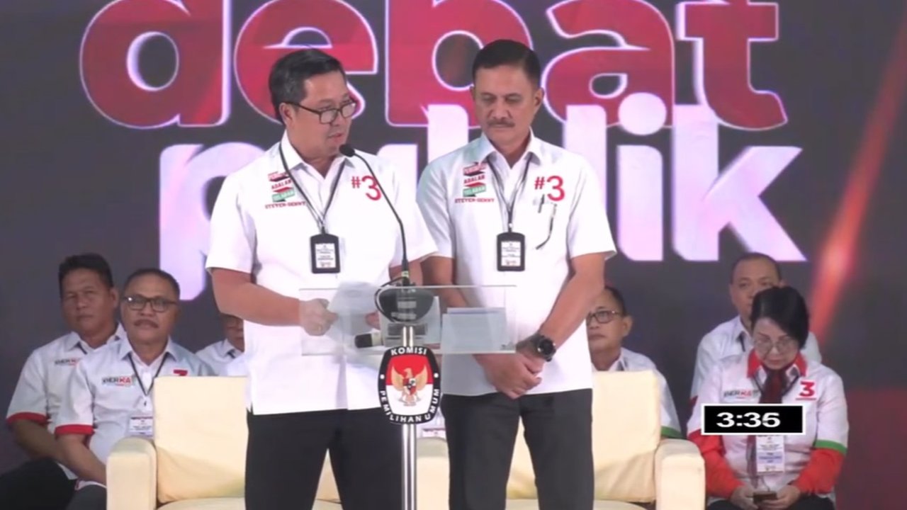 Steven-Denny Saat Debat Pilgub Sulut