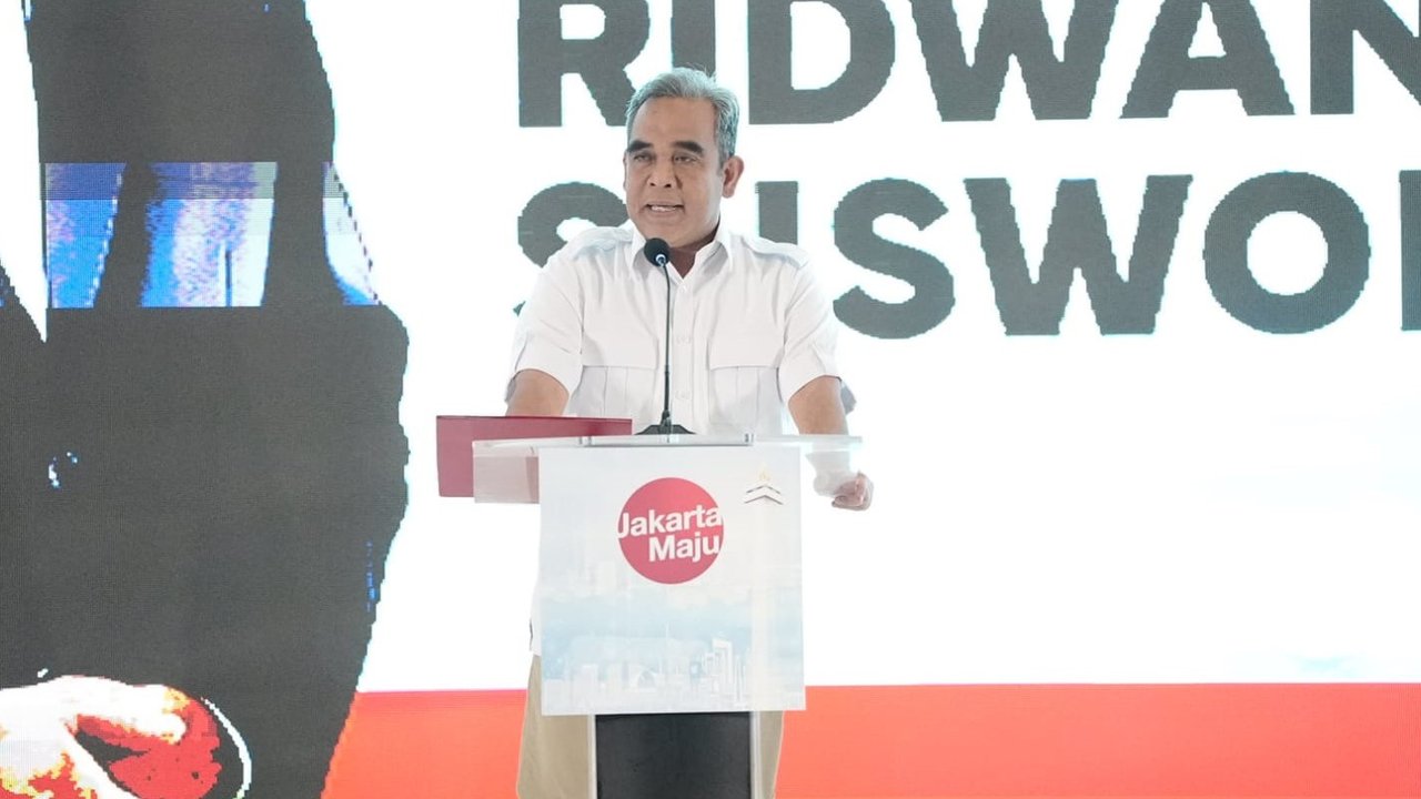 Sekretaris Jenderal Partai Gerindra, Ahmad Muzani  dalam acara deklarasi Ridwan Kamil-Suswono di Jakarta. (Foto: Dokumentasi Gerindra).