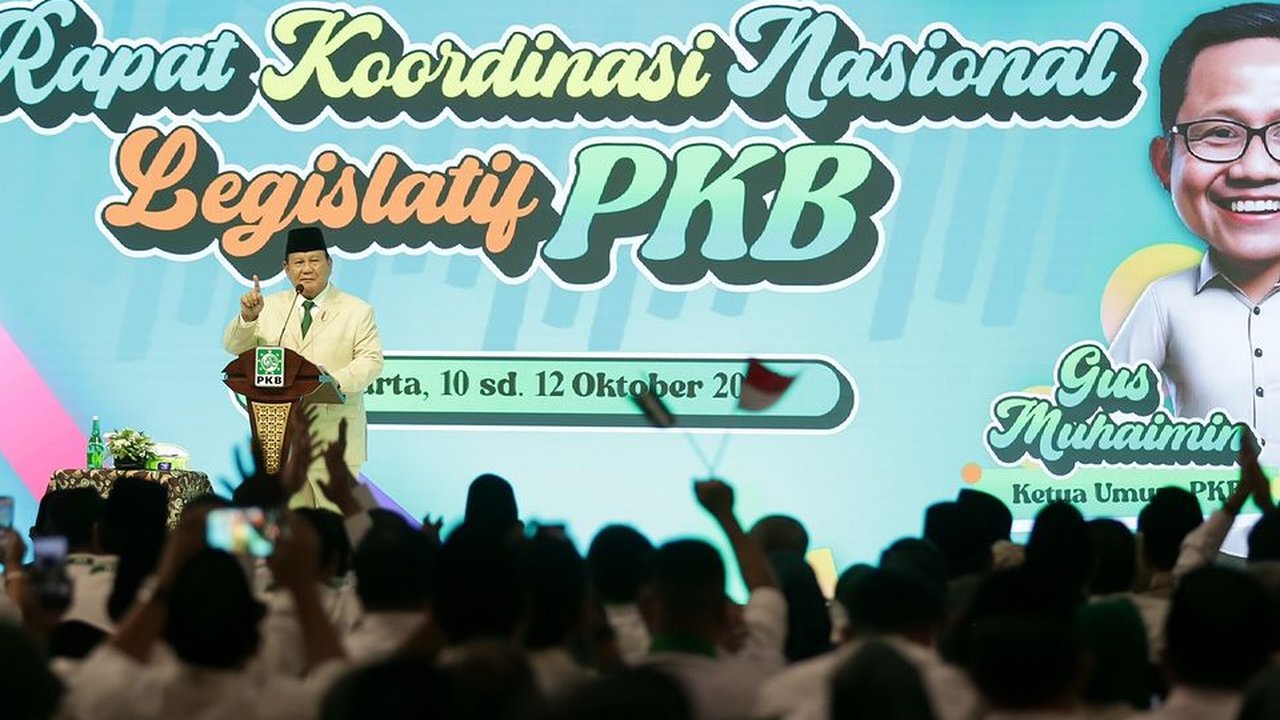 Prabowo di Rakornas Legislatif PKB