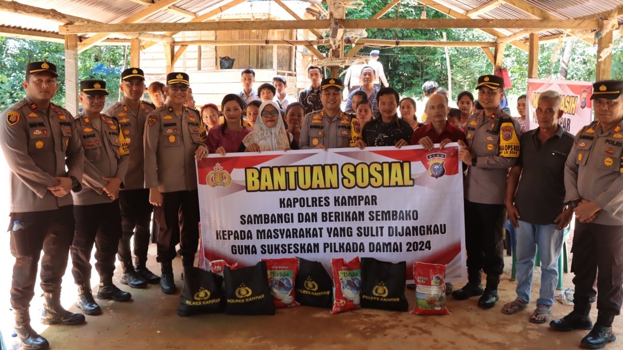 Polres Kampar Gelar Minggu Kasih Demi Wujudkan Pilkada Damai