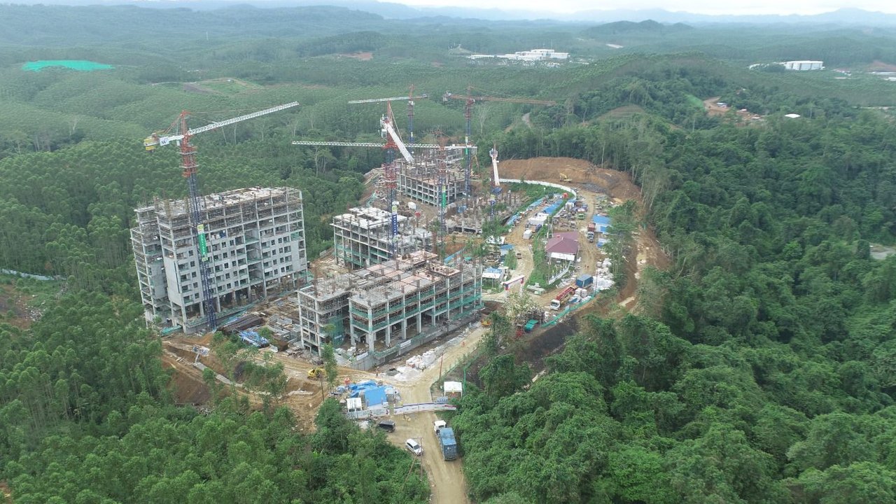 Update terbaru pembangunan rumah atau hunian bagi para menteri di Ibu Kota Nusantara (IKN), Kalimantan Timur selesai pada Juli 2024. (Dok Kementerian PUPR)