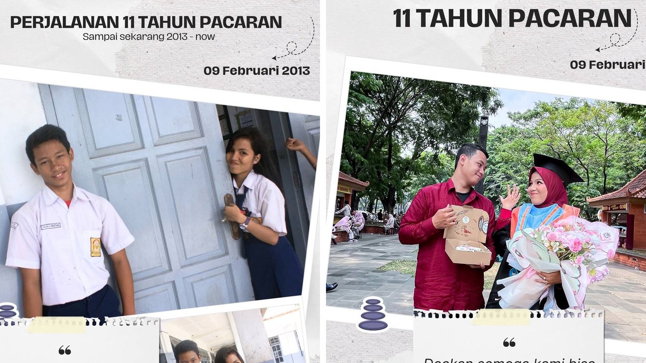 Berawal dari SMP, Wanita yang Bagikan Perjalanan Cintanya yang Sudah 11 Tahun Ini Curi Perhatian