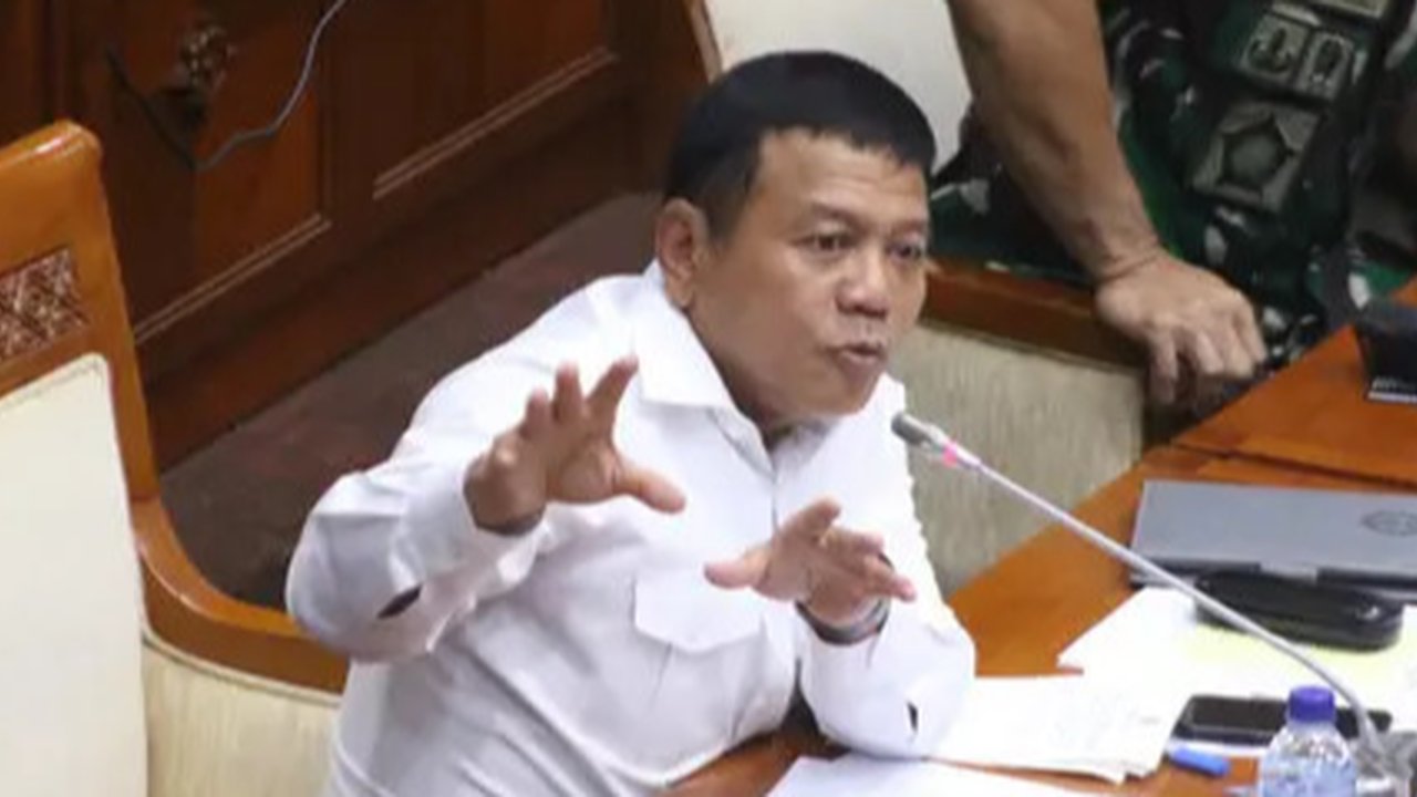 Wakil Menteri Pertahanan (Wamenhan) Muhammad Herindra saat rapat Komisi I DPR, Jakarta. (Tim News).